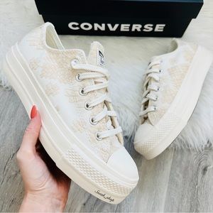 NWT Converse Chuck Taylor All Star Lift Platform Tonal Embroidery Women’s Shoes